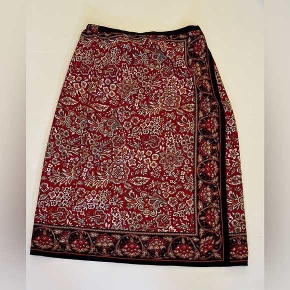 Sag Harbor Paisley 16 Petites Skirt - Picture 1 of 8